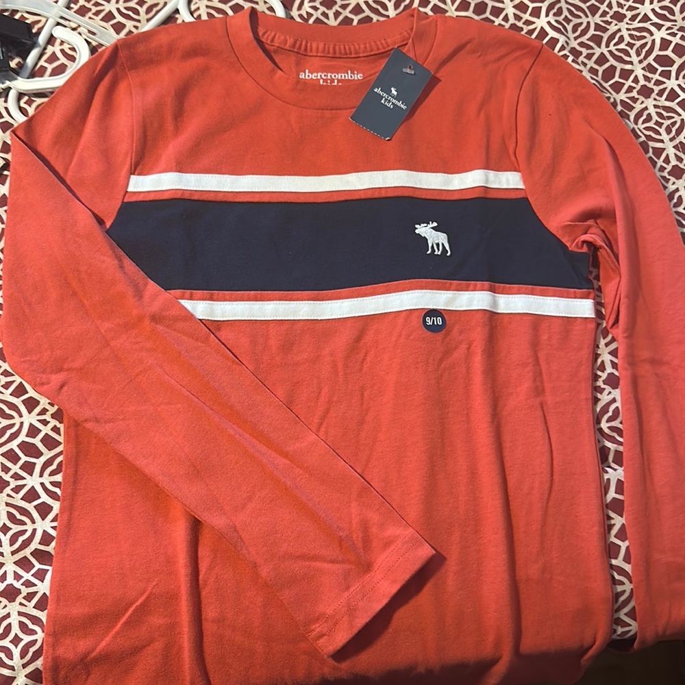 Brand new Abercrombie boys long sleeve shirt; size 9/10